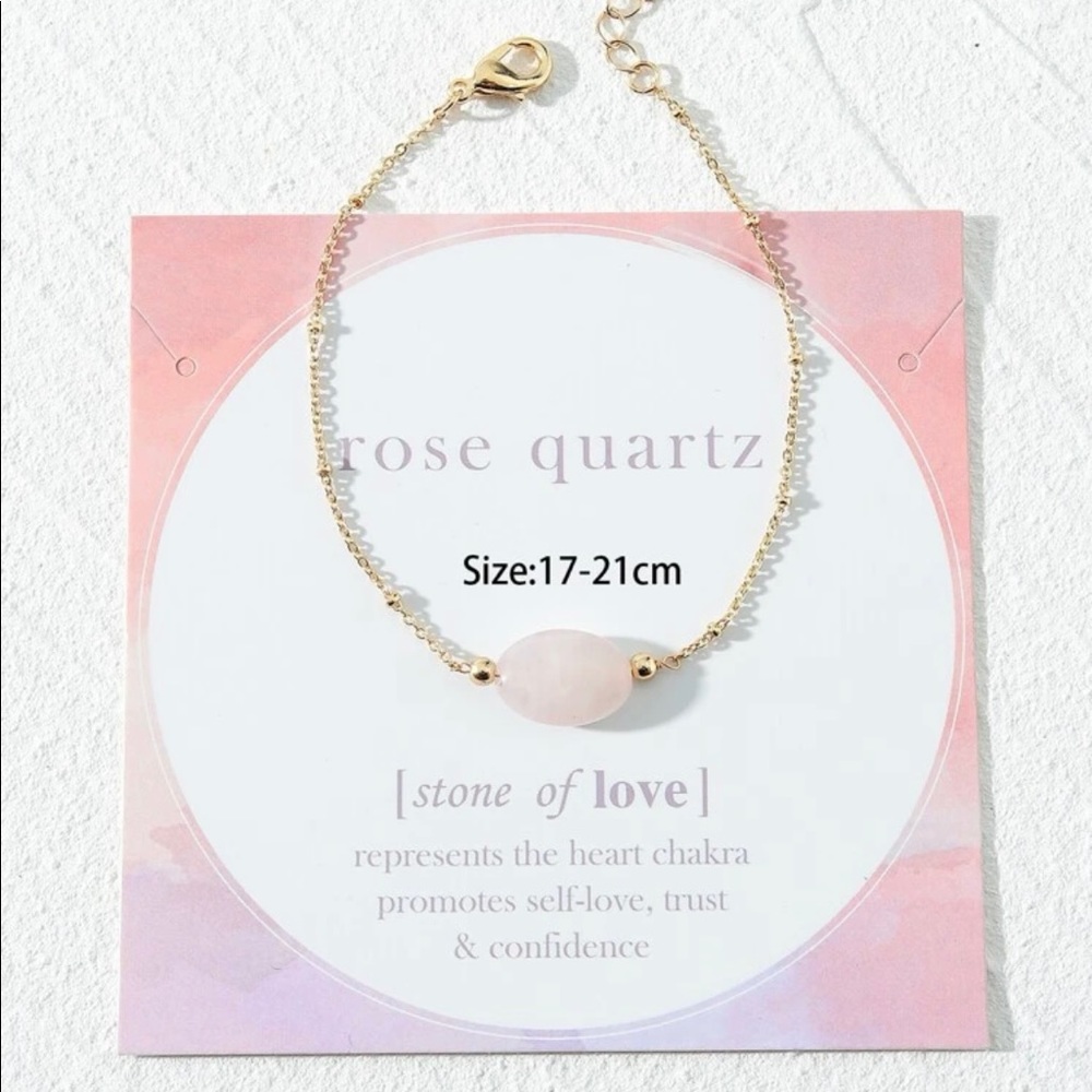🎉HP🎉 Rose Quartz Stone of Love Bracelet (Boutique) - Picture 5 of 6